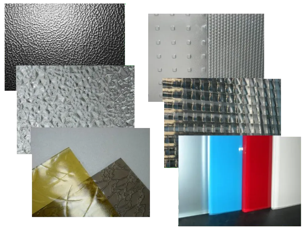 différentes vitres